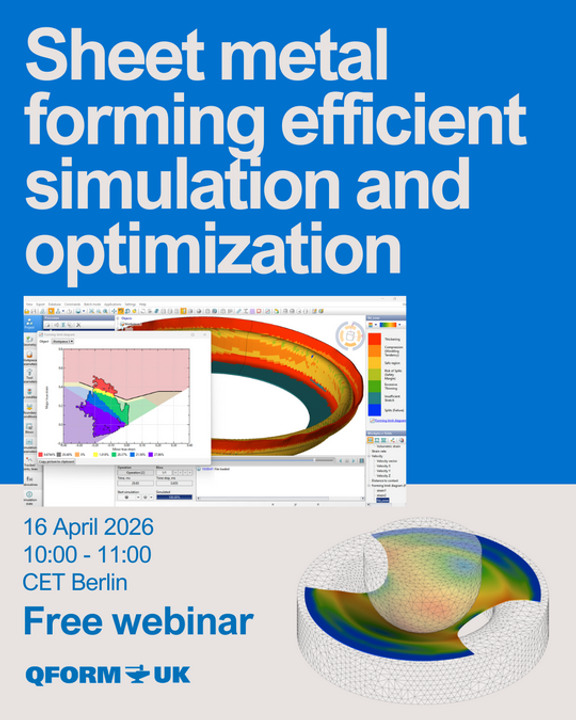 Free webinar. Sheet metal forming efficient simulation and optimization ...